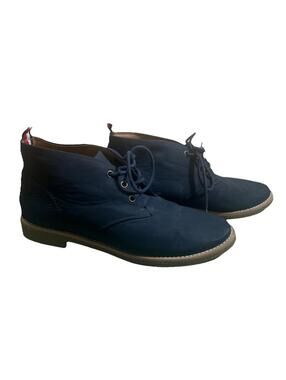 Tommy Hilfiger Benay Classic Chukka Boots Ankle Booties Women 8M Navy Blue Suede